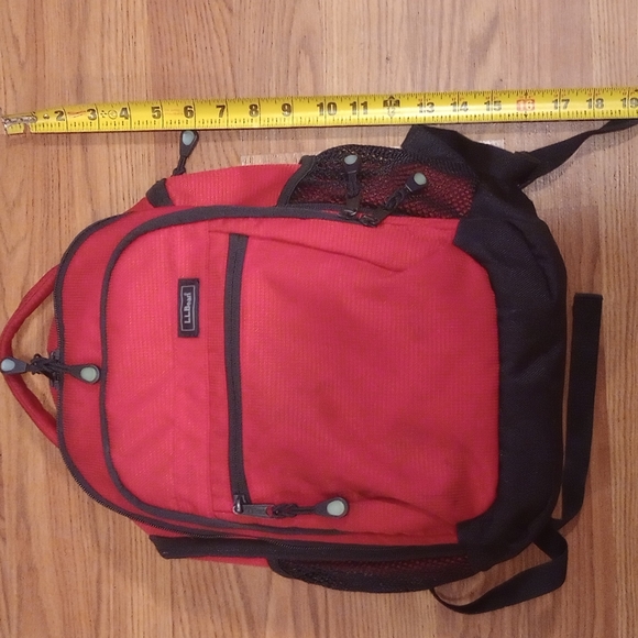 L.L. Bean Bags Ll Bean Mini Backpack Red Black Poshmark